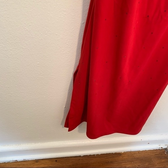 Rampage Sleeveless Slip Dress Red Glitter Dots - Picture 5 of 10